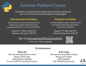 LexYouth Summer Python Classes